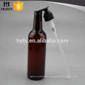 300ml empty plastic pet hand wash liquid amber spray bottle